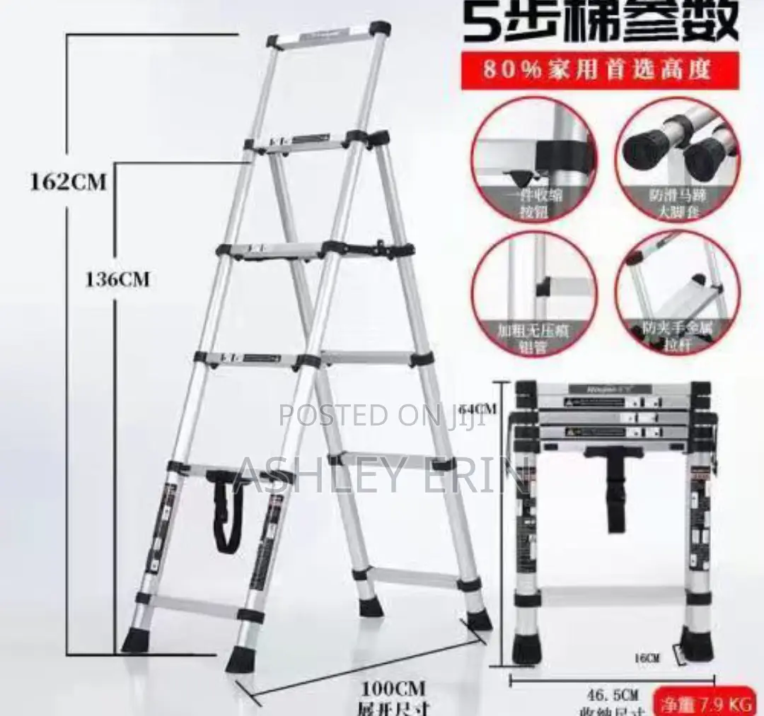 Telescopic Extension Aluminum Ladder
