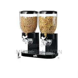 Double Cereal Dispenser.