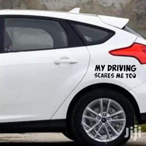 My Driving Scares Me Too Warning Auto Reflective Decals Car-sticker