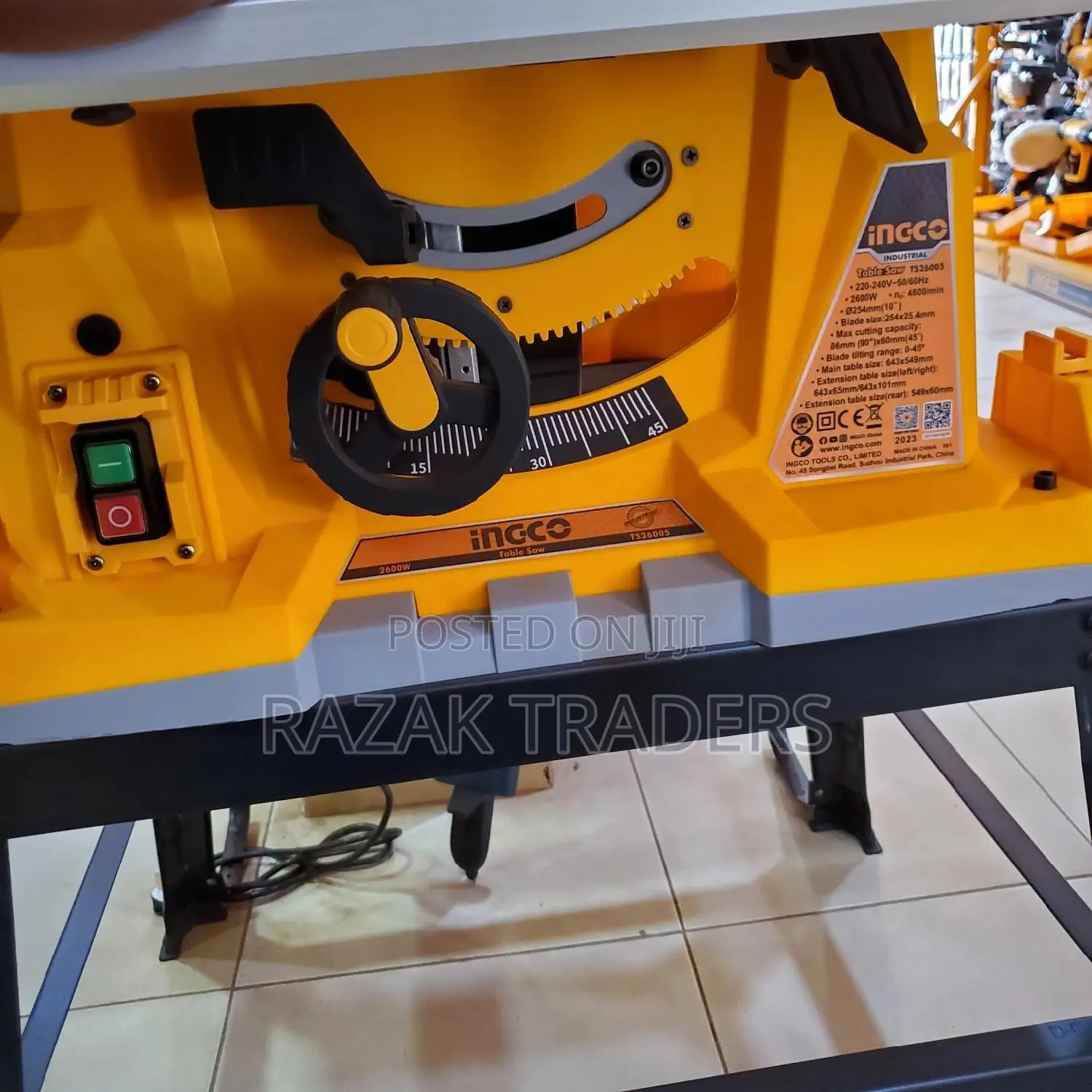 Ingco TS26005 Table Saw - Power and Precision