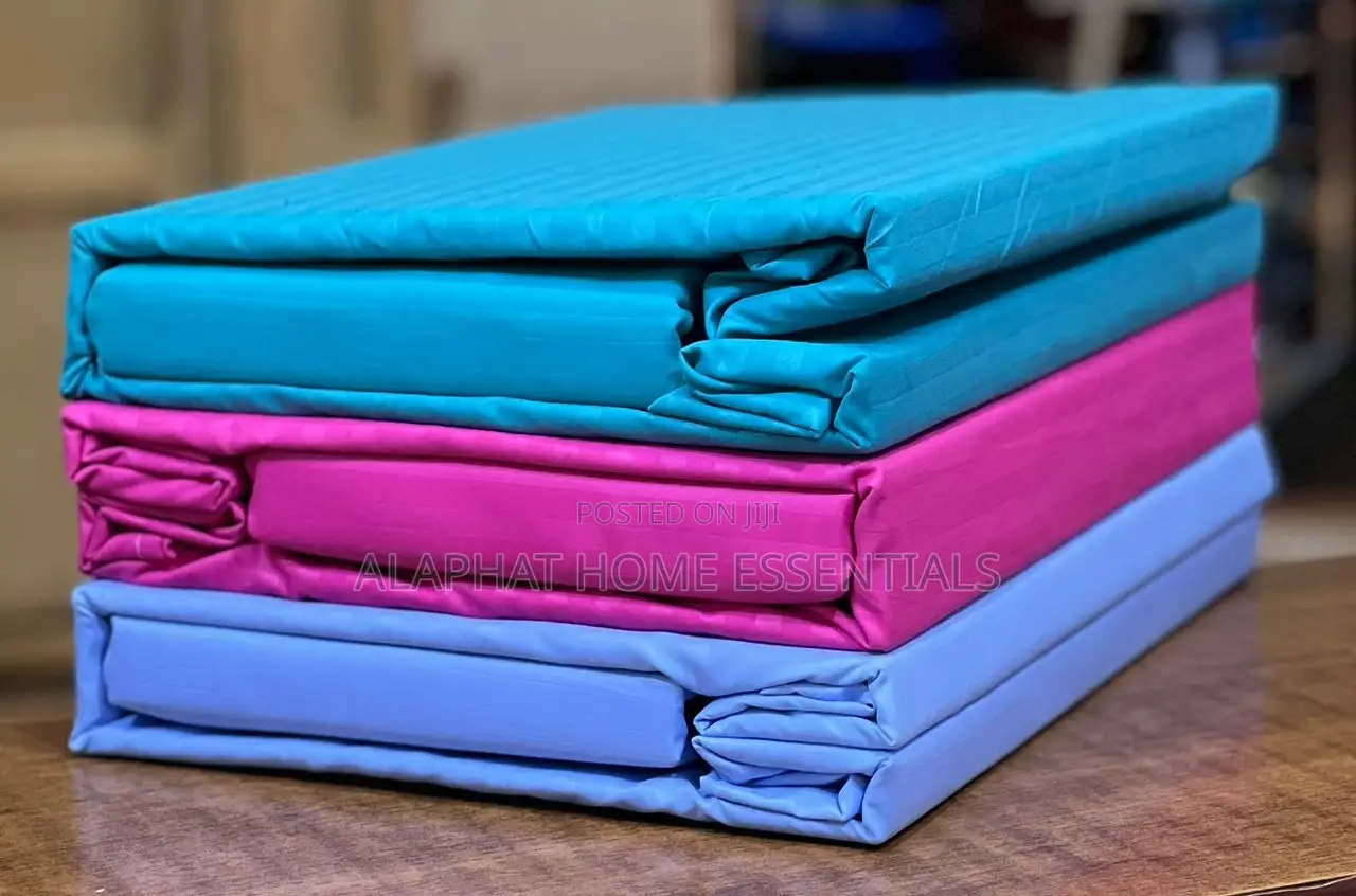Stripped Cotton Bedsheets* With Two Pillow Cases