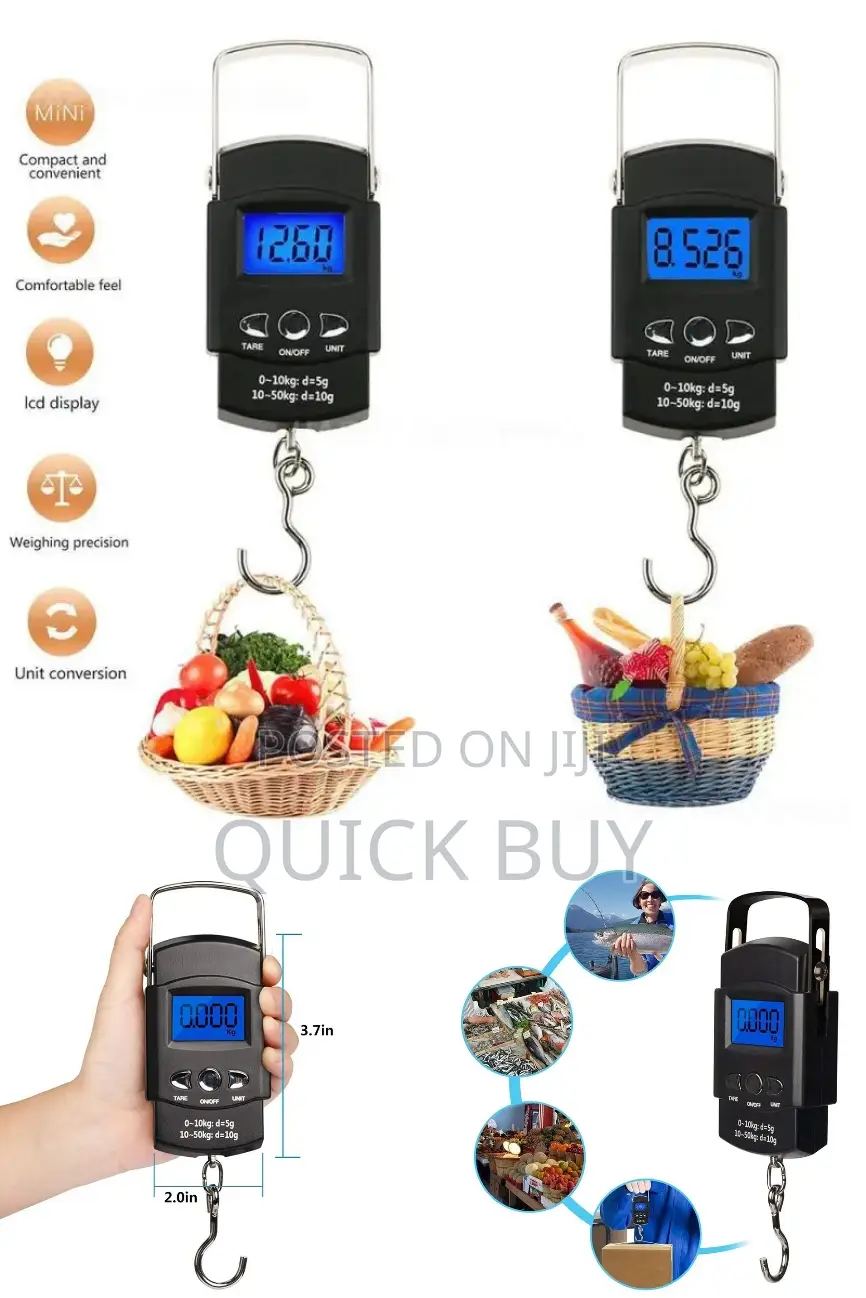 Electronic Portable Handheld Hook Scale