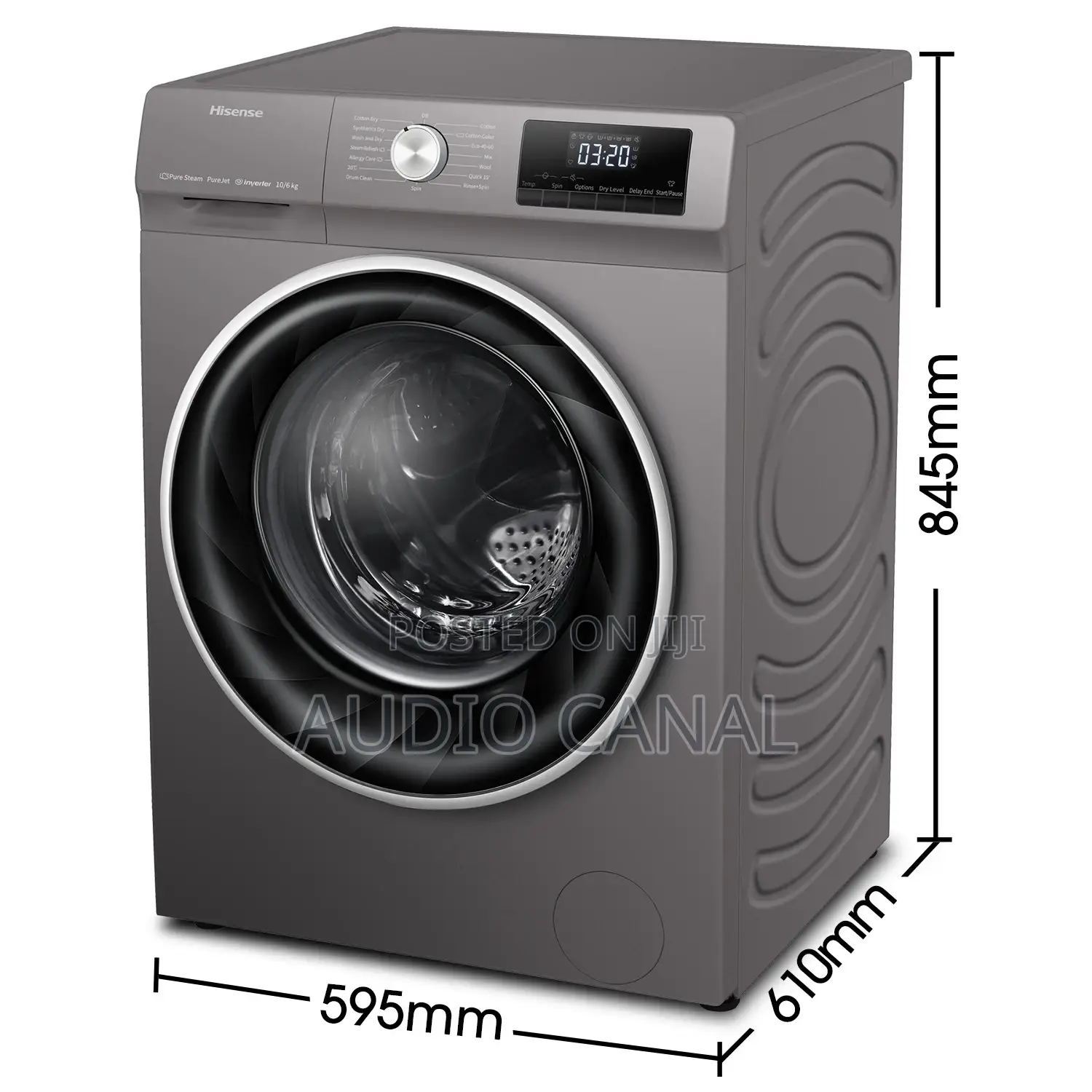 Hisense 10 Kg Front Loader Washing Machine