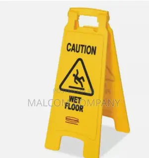 Wet Floor Sign Post Yellow