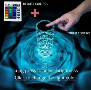 Crystal Diamond Night Lamp Multicolor Table Led Light