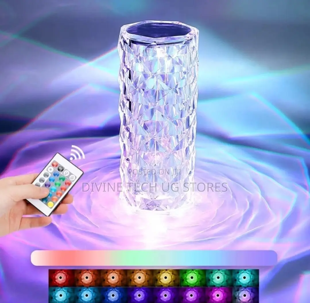 Crystal Diamond Night Lamp Multicolor Table Led Light