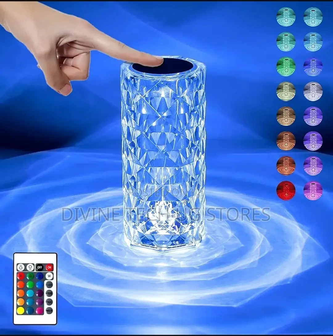Crystal Diamond Night Lamp Multicolor Table Led Light