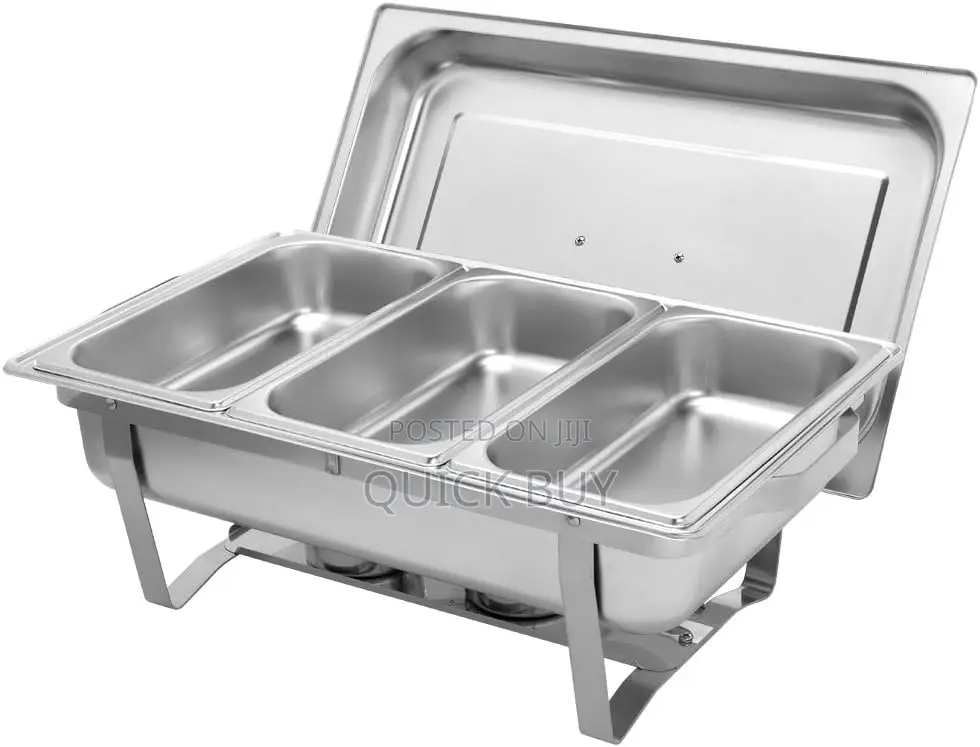 Dish Stainless Steel Foldable Frame Buffet Chased Set