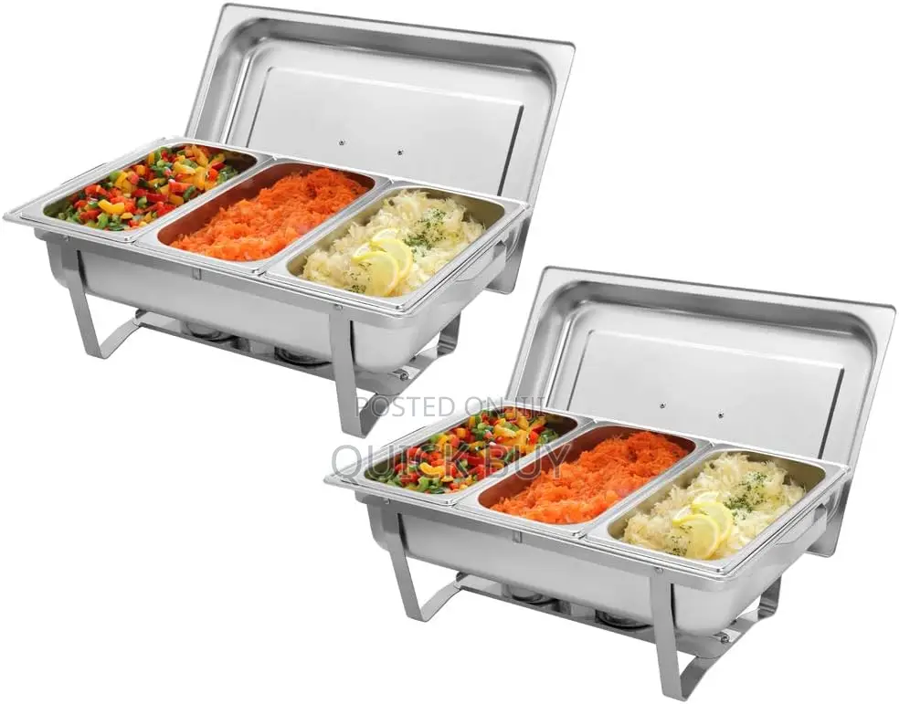 Dish Stainless Steel Foldable Frame Buffet Chased Set