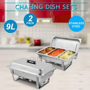 Dish Stainless Steel Foldable Frame Buffet Chased Set