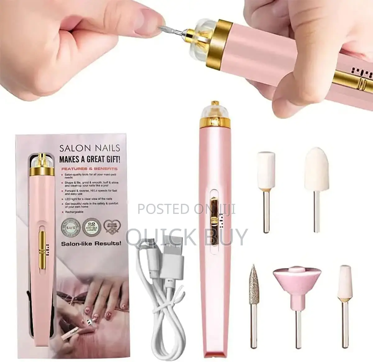 Portable Electric Nail File Kit