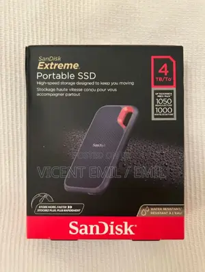 Sandisk 4tb Extreme Portable SSD - Up to 1050mb/S - Usb-C