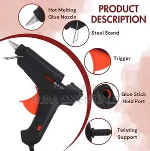 Generic Hot Melt Glue Gun With 9 Sticks