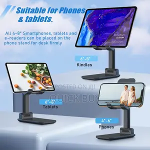 Adjustable Cell Phone Stand With Silicon Pad