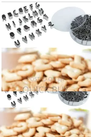 26 Alphabet Cookie Cutter Capital Letters