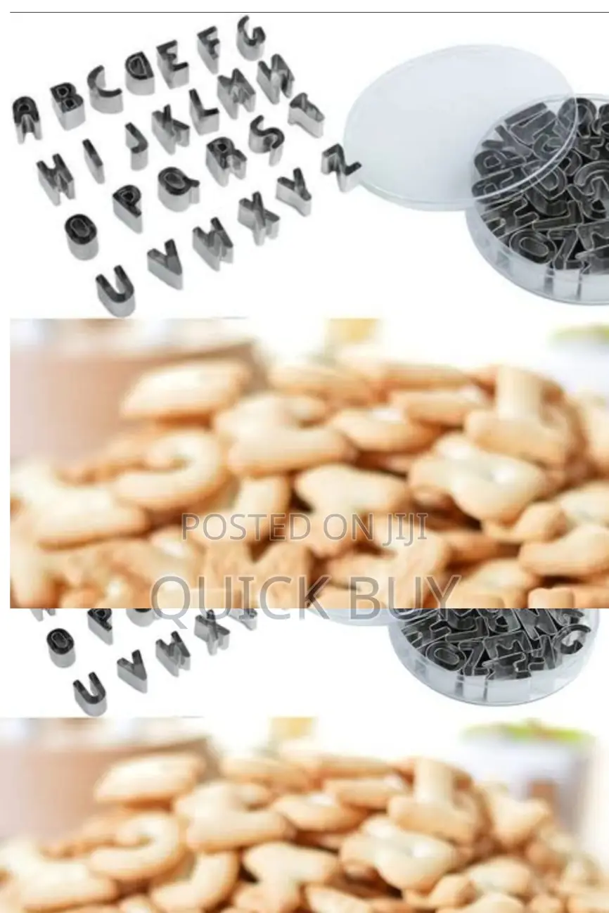 26 Alphabet Cookie Cutter Capital Letters