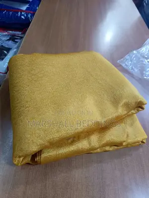 Yellow Heavy Curtains With White Nets