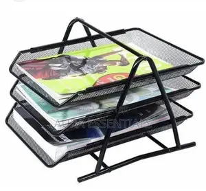 3 Tier File Rack Tray Organizer