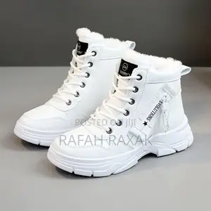 New Ladies White Winter Fashion Sneakers