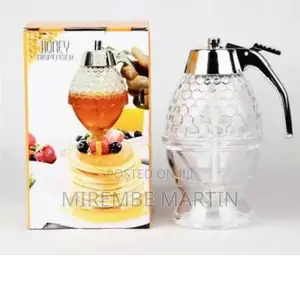 Brand New Honey Glass Dispenser.