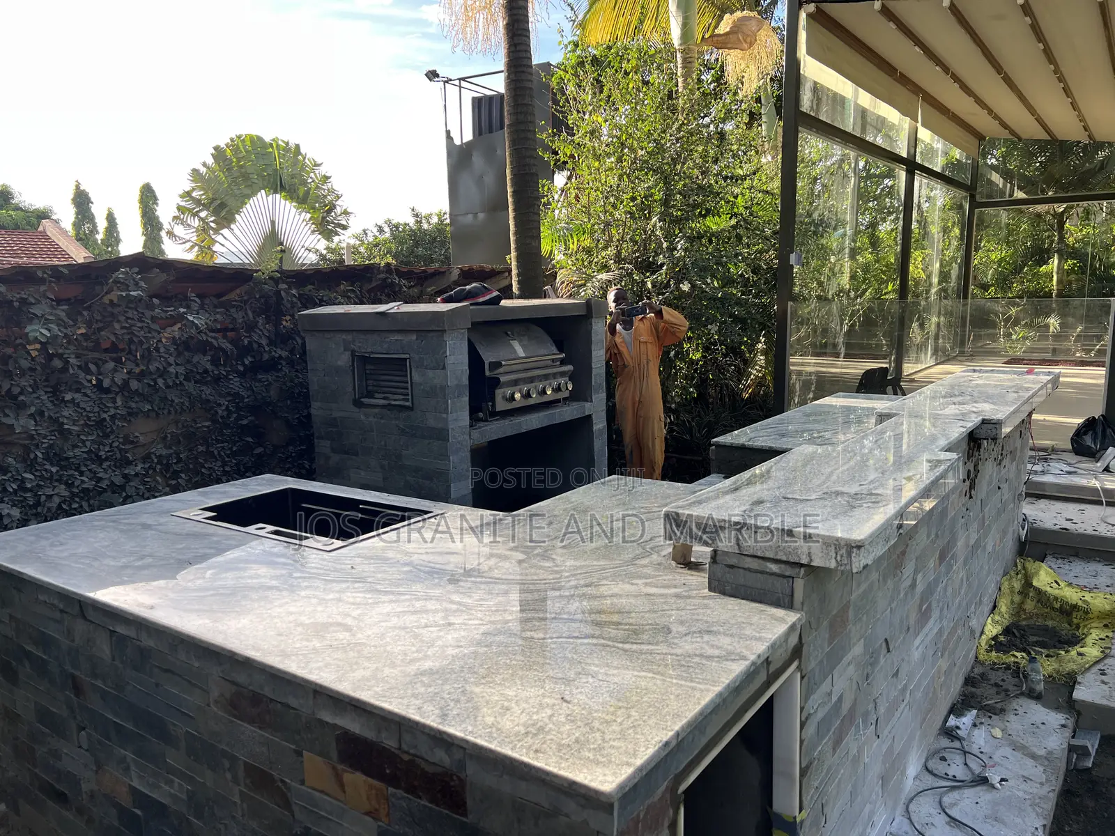 Visco White Kitchen Countertop