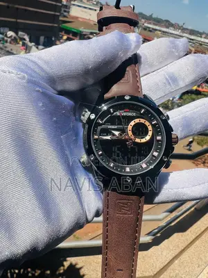 Naviforce Leather Strap Watches