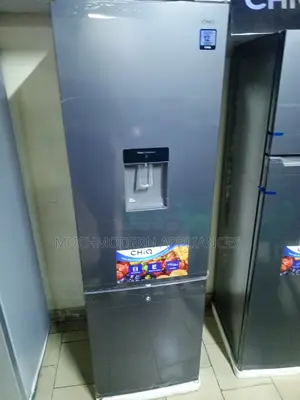Chiq 340 Litres Double Door Fridge With Water Dispenser