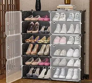 Generic Adjustable Plastic Cabinet Shoe Rack