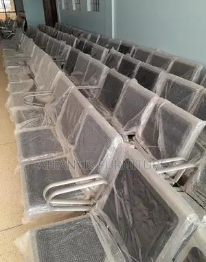 Heavy Duty Rubber Waiting Chair 4 Seater.