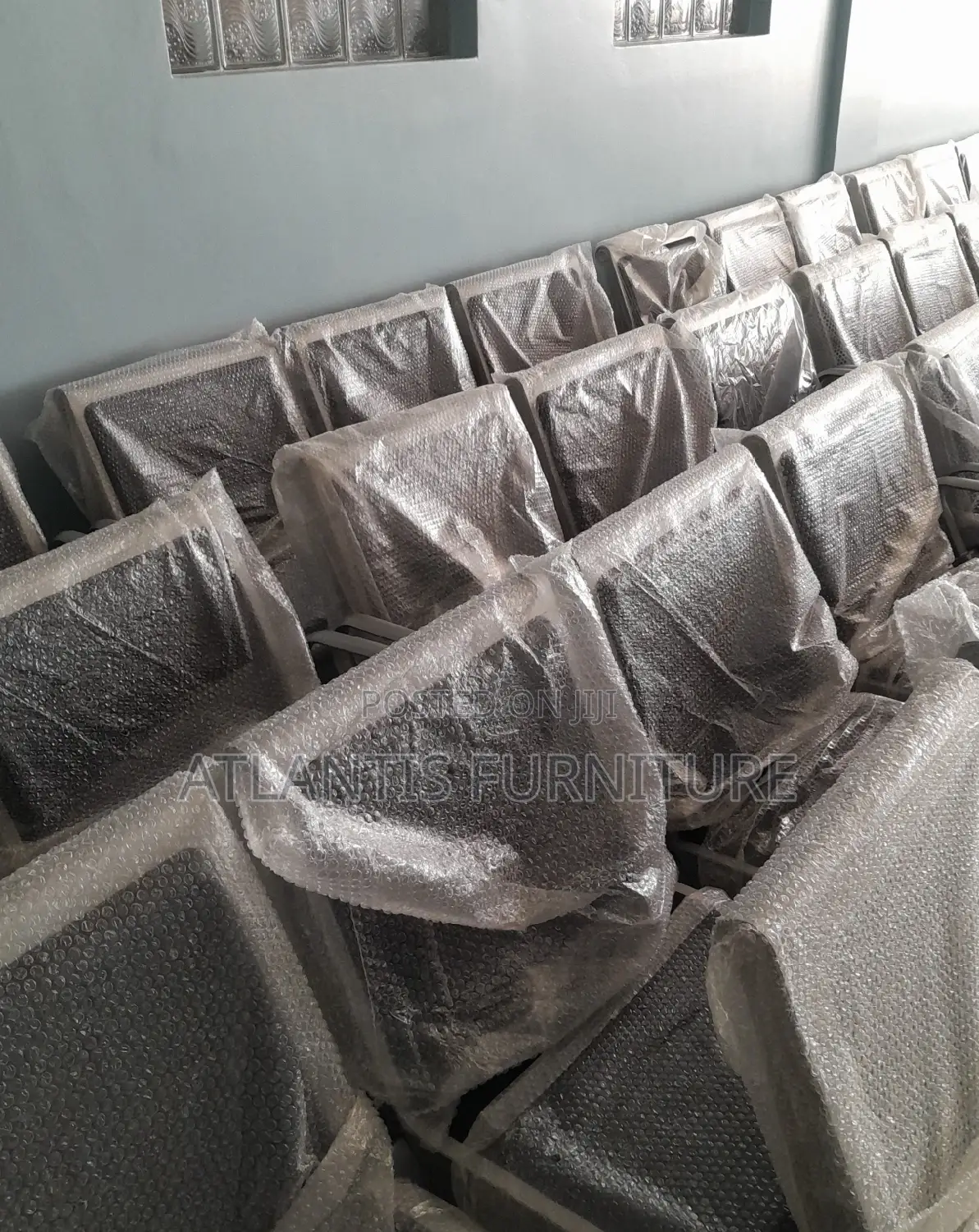 Three Seater Rubber Waiting Chairs
