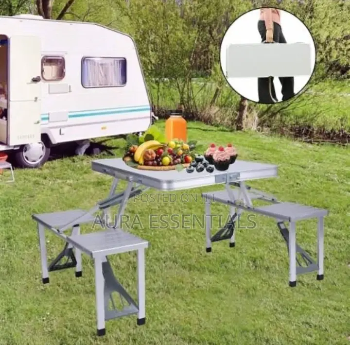 Aluminum Folding 4 Seats Picnic Table