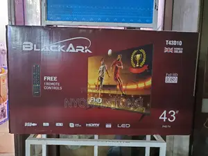 Black Ark 43" Digital Flameless Led Tv With Free to Air.