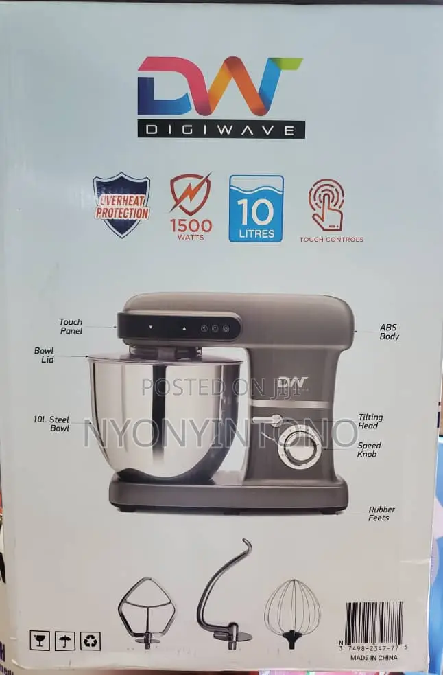 Digi Wave 10L Igital Stand Mixer With Strong Durable Motor