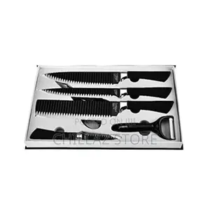 6 Piece Knife Set- Black