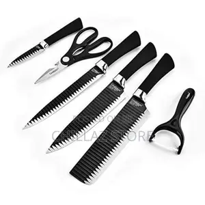 6 Piece Knife Set- Black