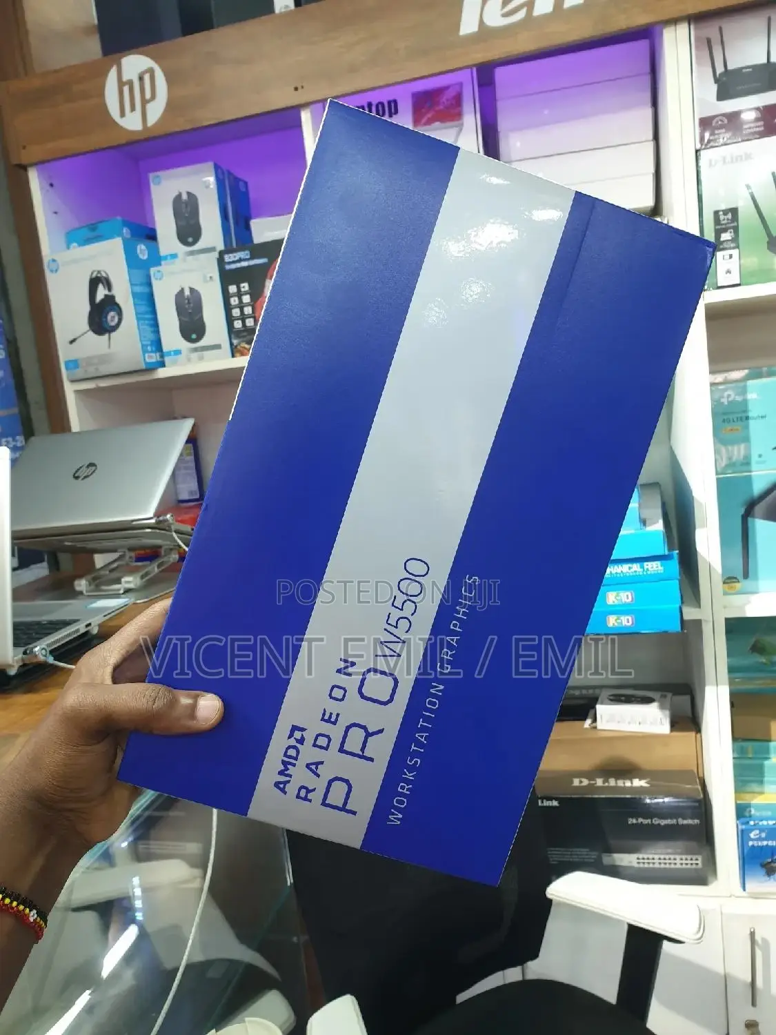 Workstation Graphics Card AMD Radeon PRO W5500 8gb
