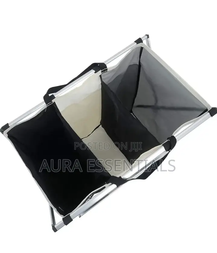 Multi-Color 3 Grid Foldable Laundry Basket