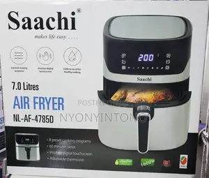 7 Litres Saachi Digital Air Fryer With Touch Control Panel.