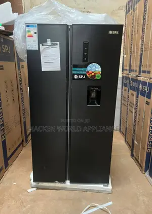 699 Liters SPJ Side by Side Black Fridge