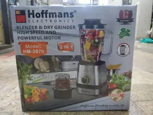 Hoffman's 2 in 1 Juice Blender With Powerful Motor.