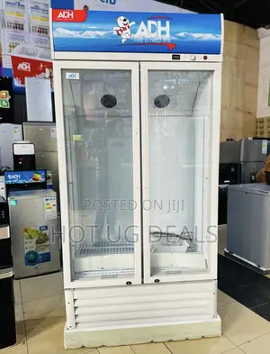 ADH 655 Liters Glass Two Door Display Showcase Refrigerator