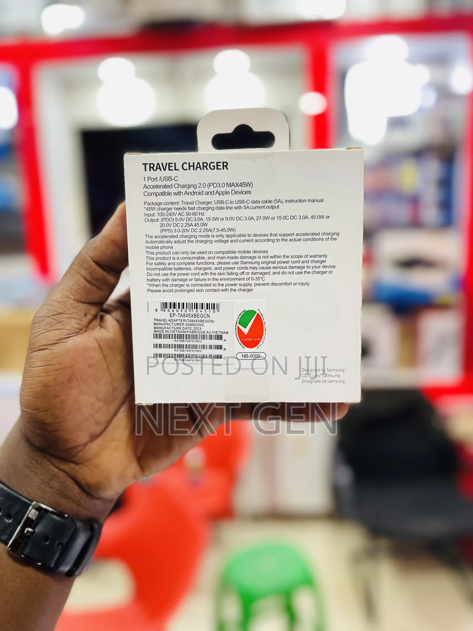 Samsung Charger, 45w Usb C Super Fast Cable