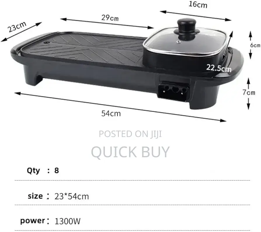 Electric Barbecue Grill Smoke Free Portable BBQ Grilling