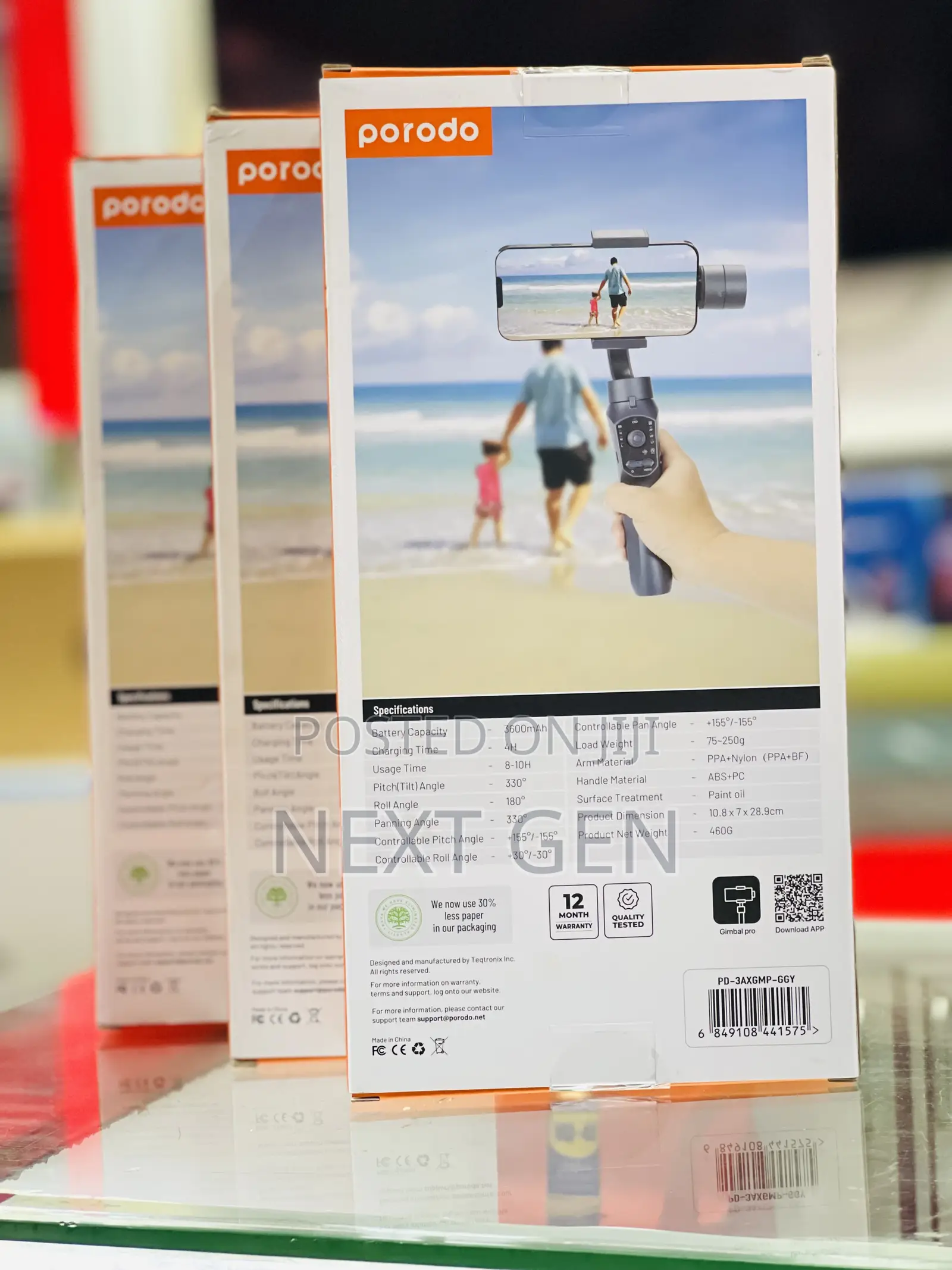 Porodo 3-Axis Gimbal Stabilizer
