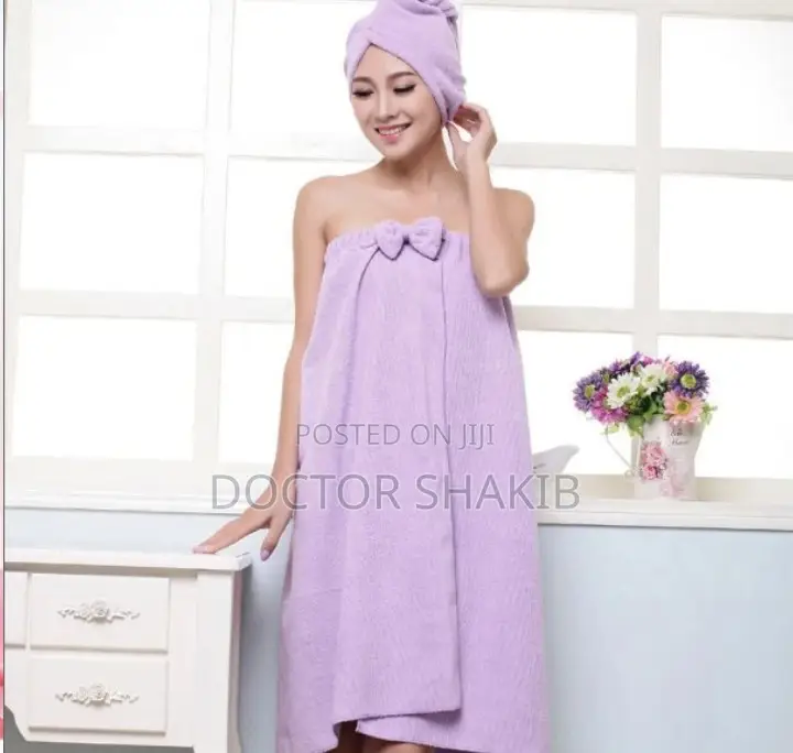 Soft Microfiber Absorbent Dry Spa Bath Towels/ Bathrobe