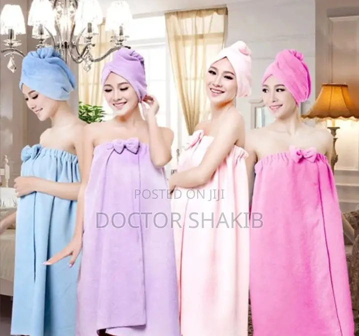Soft Microfiber Absorbent Dry Spa Bath Towels/ Bathrobe