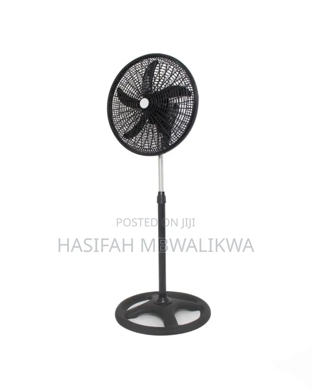 18" Inch Plastic Black Stand Fan