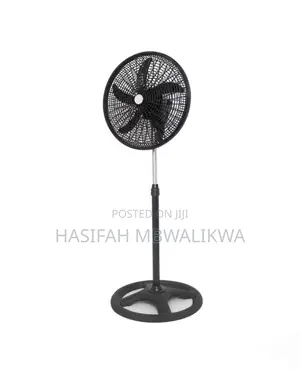 18" Inch Plastic Black Stand Fan