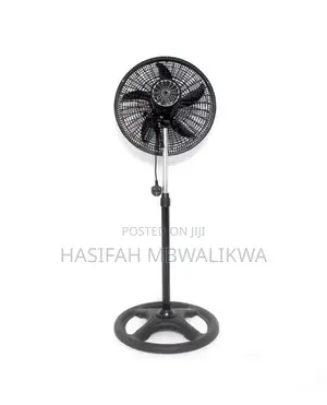 18" Inch Plastic Black Stand Fan