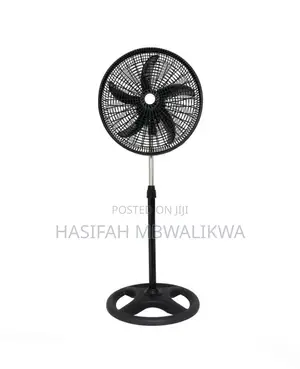 18" Inch Plastic Black Stand Fan